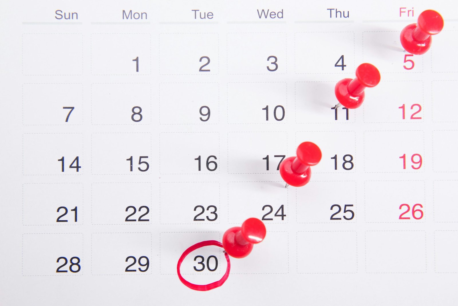 how many weeks in a month