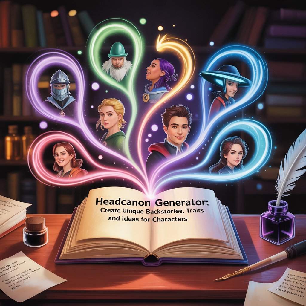 Headcanon Generator: Create Unique Backstories, Traits, and Ideas for Characters